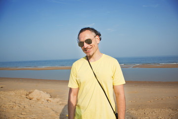 Young man on the beach