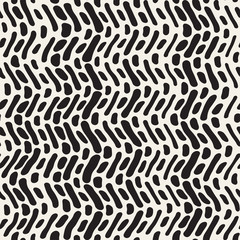 Abstract Background With Rounded brush strokes. Doodle Vector Seamless Pattern.