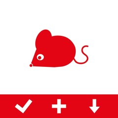 mouse icon stock vector illustration flat design