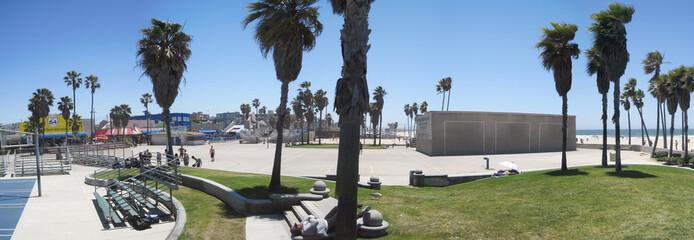 Fototapeta na wymiar venice beach panorama