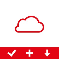 cloud icon stock vector illustration flat design
