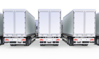 Cargo Delivery Trucks (Rear View)