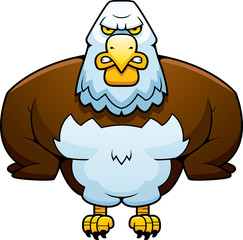 Cartoon Powerful Eagle
