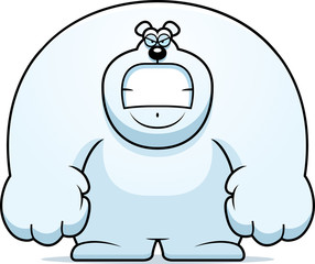 Angry Cartoon Polar Bear