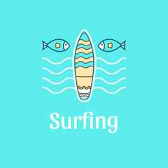 Logo template surfing.
