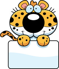 Cartoon Leopard Sign