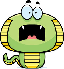 Scared Cartoon Cobra