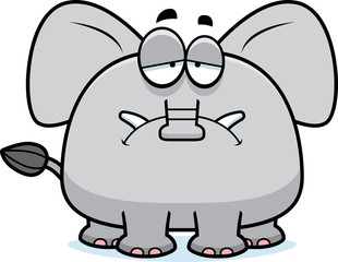Sad Cartoon Elephant