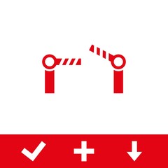 barrier icon stock vector illustration flat design