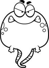 Angry Cartoon Tadpole