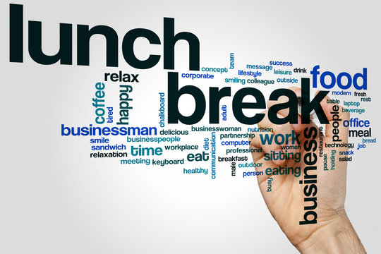 Lunch Break Word Cloud