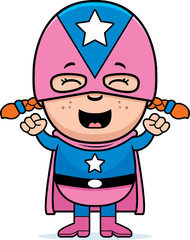 Child Superhero Excited