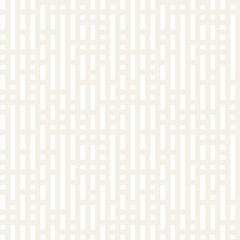 Irregular Maze Shapes Tiling Contemporary Graphic Design. Vector Seamless Black and White Pattern