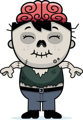 Smiling Cartoon Zombie