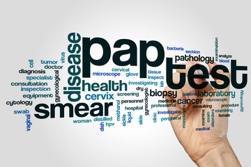 Pap test word cloud
