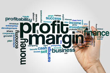 Profit margin word cloud