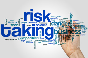 Risk taking word cloud