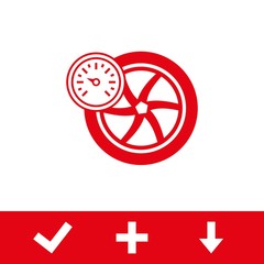 air pressure sensor icon stock vector illustration flat design