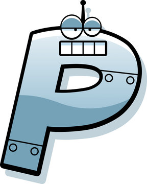 recommend clip art: Letter P Robot