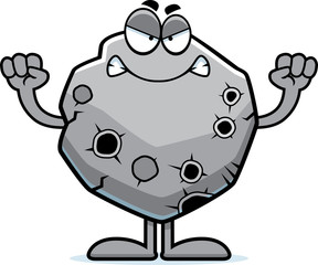 Angry Cartoon Asteroid