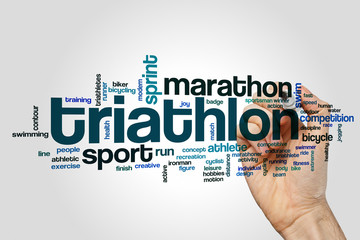 Triathlon word cloud