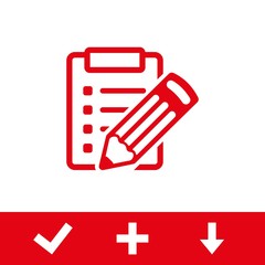 checklist  icon stock vector illustration flat design