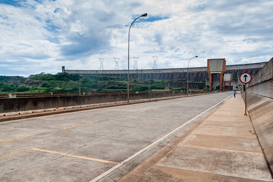  Itaipu dam on river Parana on the border of Brazil and Paraguay