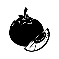 tomato slice vegetable food fresh pictogramvector illustration eps 10