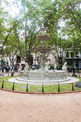 Fountain at Constitution Square in Montevideo, Uruguay