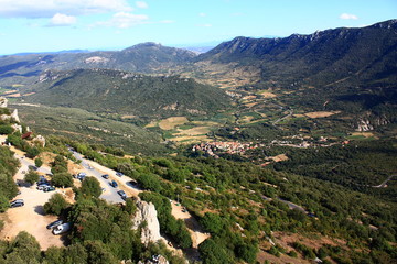 Fototapeta na wymiar Paysage dans les Corbières, Occitanie dans le sud de la France