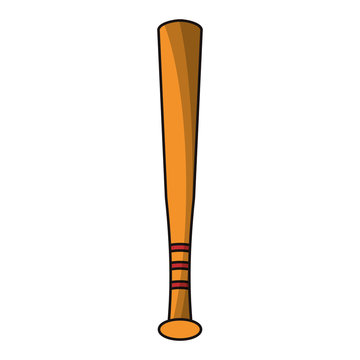 baseball bat sport image vector illustration eps 10