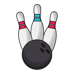 bowling ball sport game vector illustration eps 10