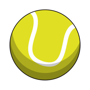 tennis ball sport image vector illustration eps 10