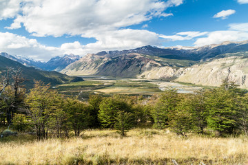 Rio de las Vueltas river valley in National Park Los Glaciares, Patagonia, Argentina © Matyas Rehak