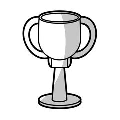 winner cup trophy prize - shadow vector illustration eps 10