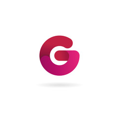 Letter G logo. Vector icon design template. Color sign.