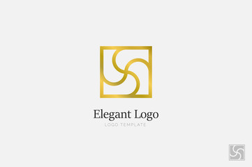 Minimalistic Elegant Logo. Luxury emblem template