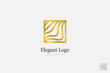 Minimalistic Elegant Logo. Luxury emblem template