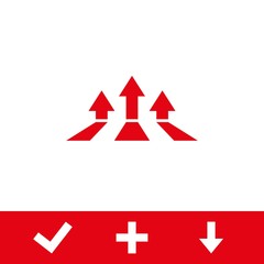 colorful bookmarks and arrows icon stock vector illustration flat design