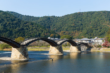 Fototapeta na wymiar Japanese Kintai Bridge