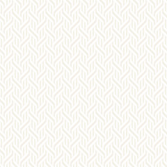 Vector Seamless Pattern. Modern Stylish Interlacing Lines Texture. Geometric Striped Ornament.