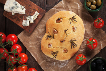 Italian focaccia bread