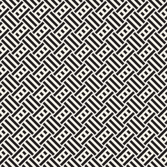 Abstract Geometric Pattern With Stripes Lattice. Seamless Vector Background