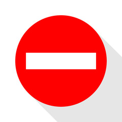 TRAFFIC SIGN FLAT DESIGN ICON LOGO