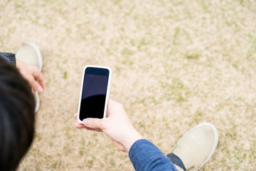 男性, スマートフォン