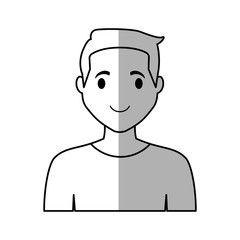 man cartoon icon over white background. vector illustration