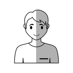 man cartoon icon over white background. vector illustration