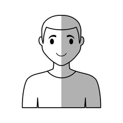 man cartoon icon over white background. vector illustration