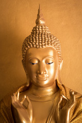  Buddha statue in public temple at Thailand