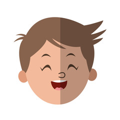 Boy cartoon icon. Kid childhood little and people theme. Isolated design. Vector illustration